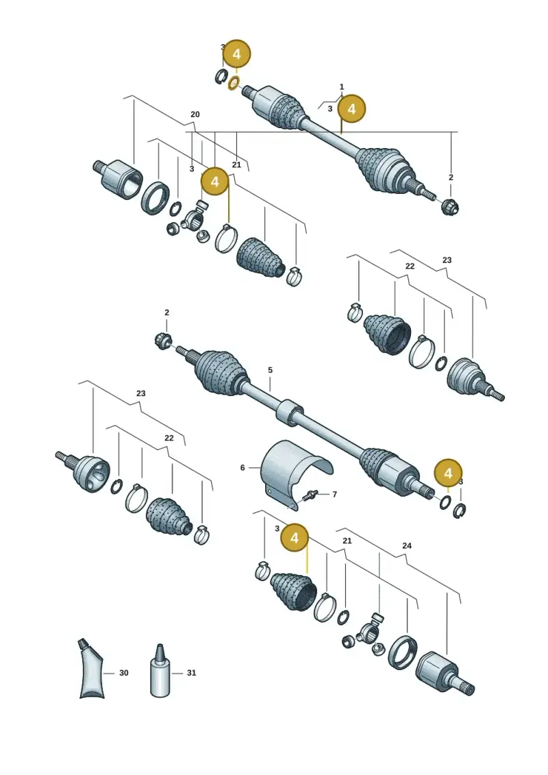 01M323255 — Volkswagen Multivan (2021-) diagram 7t0407400, position 4