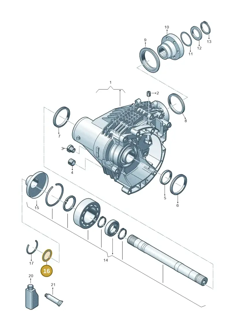 01M323255 — Volkswagen Transport. multivan (2019-2024) diagram 806409000, position 16