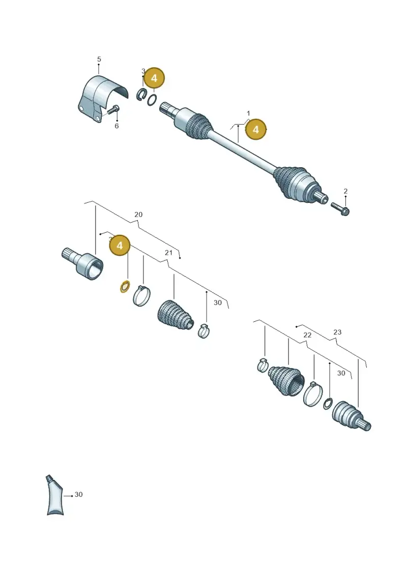 01M323255 — Volkswagen Caddy Maxi Kombi (2020-2024) diagram 828407060, position 4