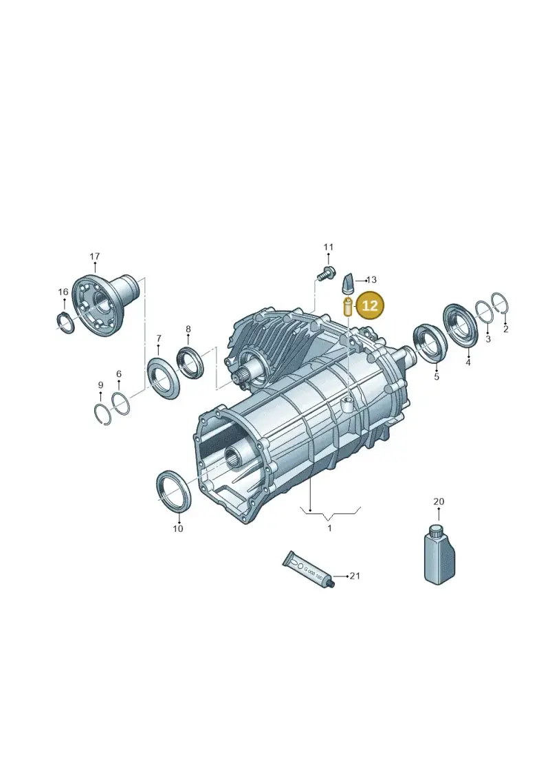 01R525095 — Volkswagen Touareg BlueMotion (2014-2018) diagram 748341150, position 12