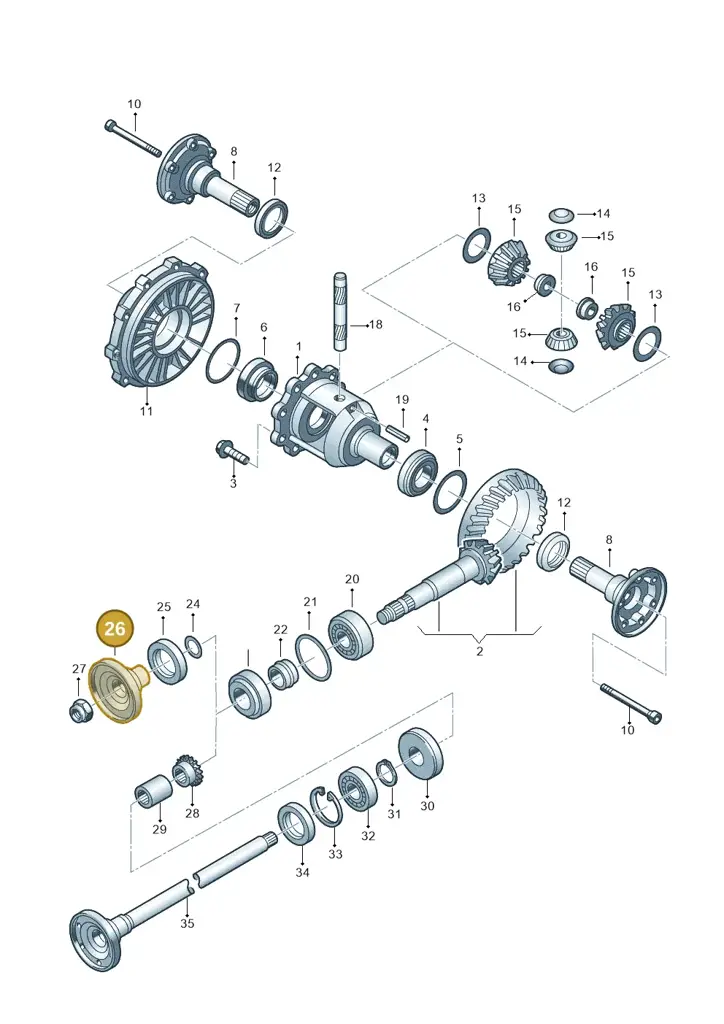 01R525389A — Volkswagen Phaeton 4motion (2010-2016) diagram 195525300, position 26