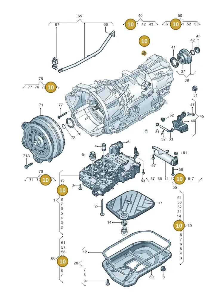 01V409057 — Volkswagen Amarok twin cab (2022-) diagram 749321680, position 10