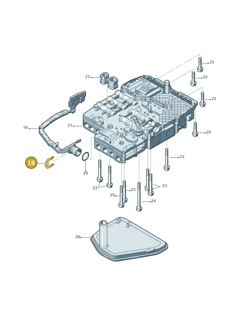 01V971848 — Volkswagen Phaeton 4motion (2010-2016) diagram 258927700, position 19