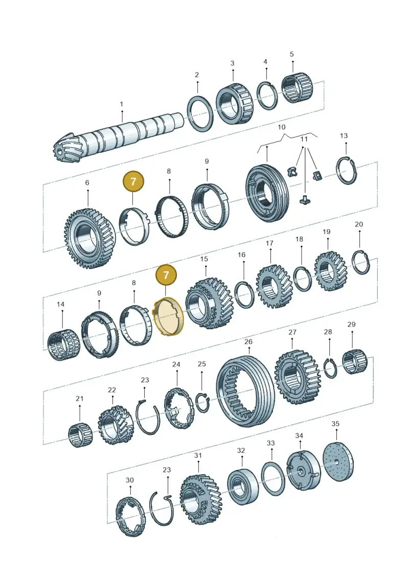 01X311277B — Volkswagen PASSAT/4MOTION/W8 (2002-2005) diagram 211311390, position 7