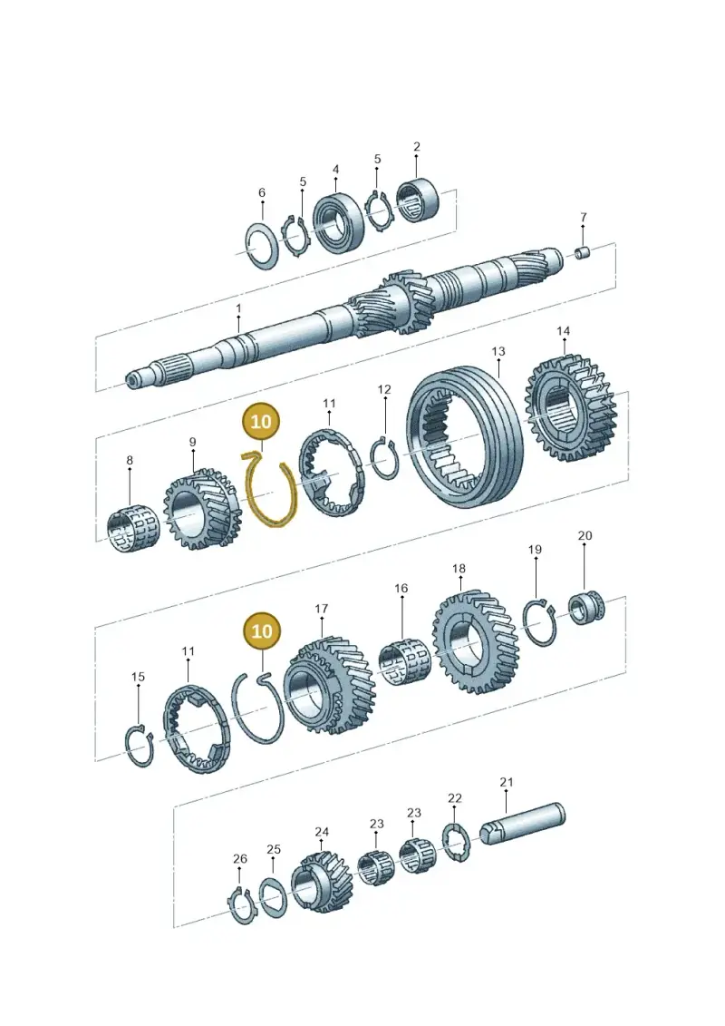 01X311312A — Volkswagen PASSAT/4MOTION/W8 (2002-2005) diagram 123311460, position 10