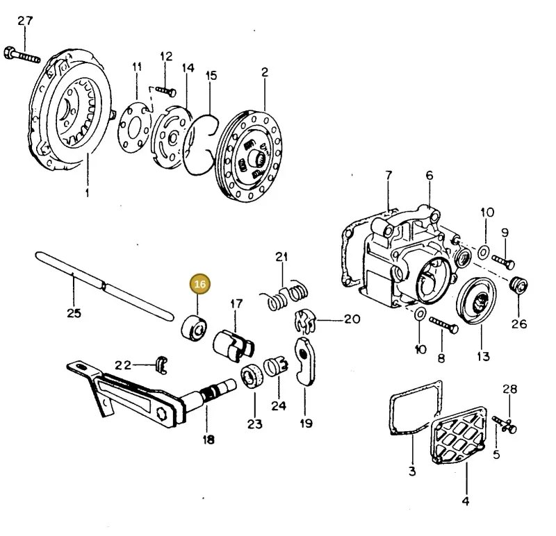 020141165H — Volkswagen GOLF,JETTA (MEX) (1987-1992) diagram 108029000, position 16