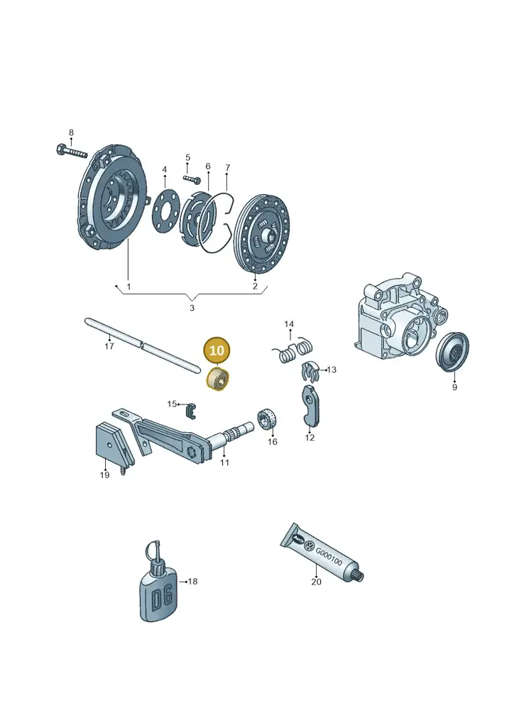 020141165H — Volkswagen GOLF CABRIO (2002-2002) diagram 121141200, position 10