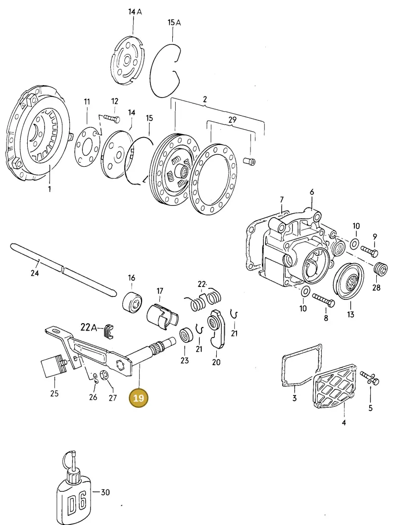 020141701N — Volkswagen Scirocco (1983-1989) diagram 007053000, position 19