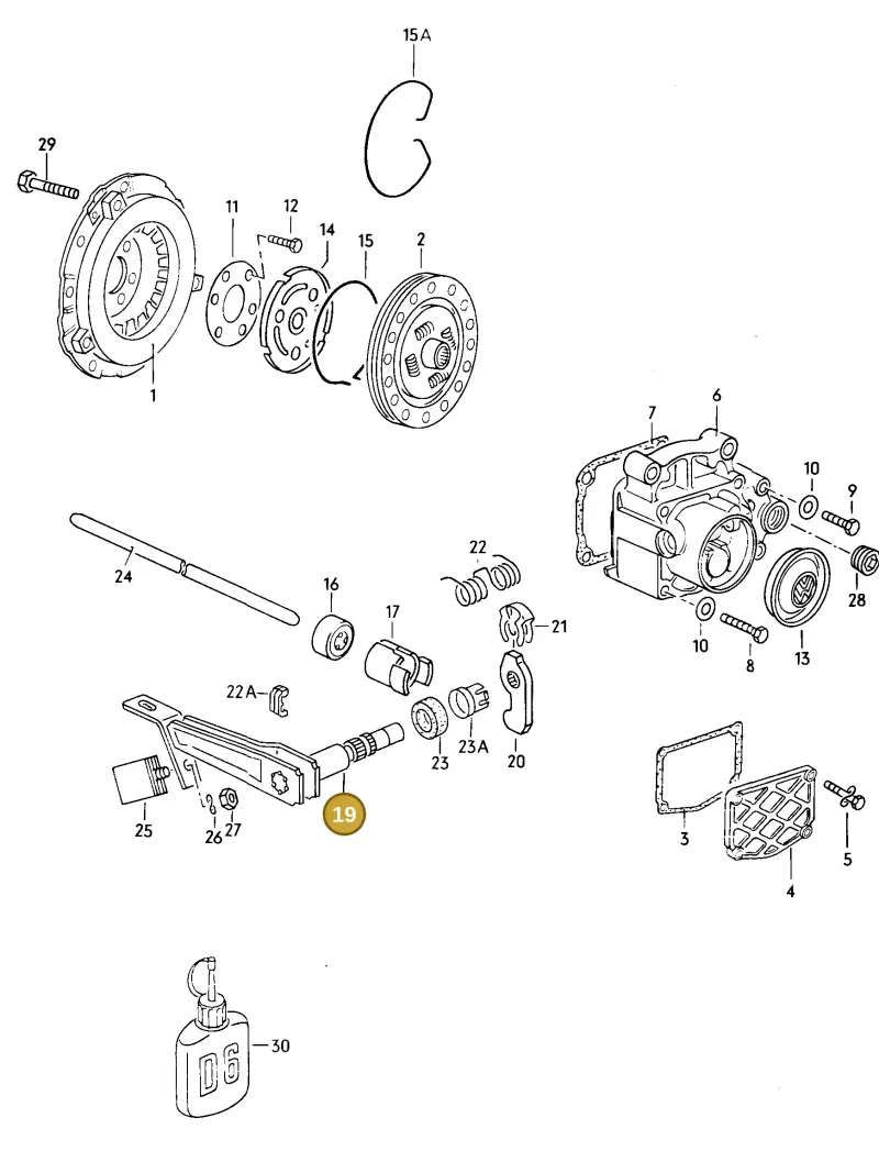 020141701N — Volkswagen Jetta (1989-1991) diagram 014059000, position 19