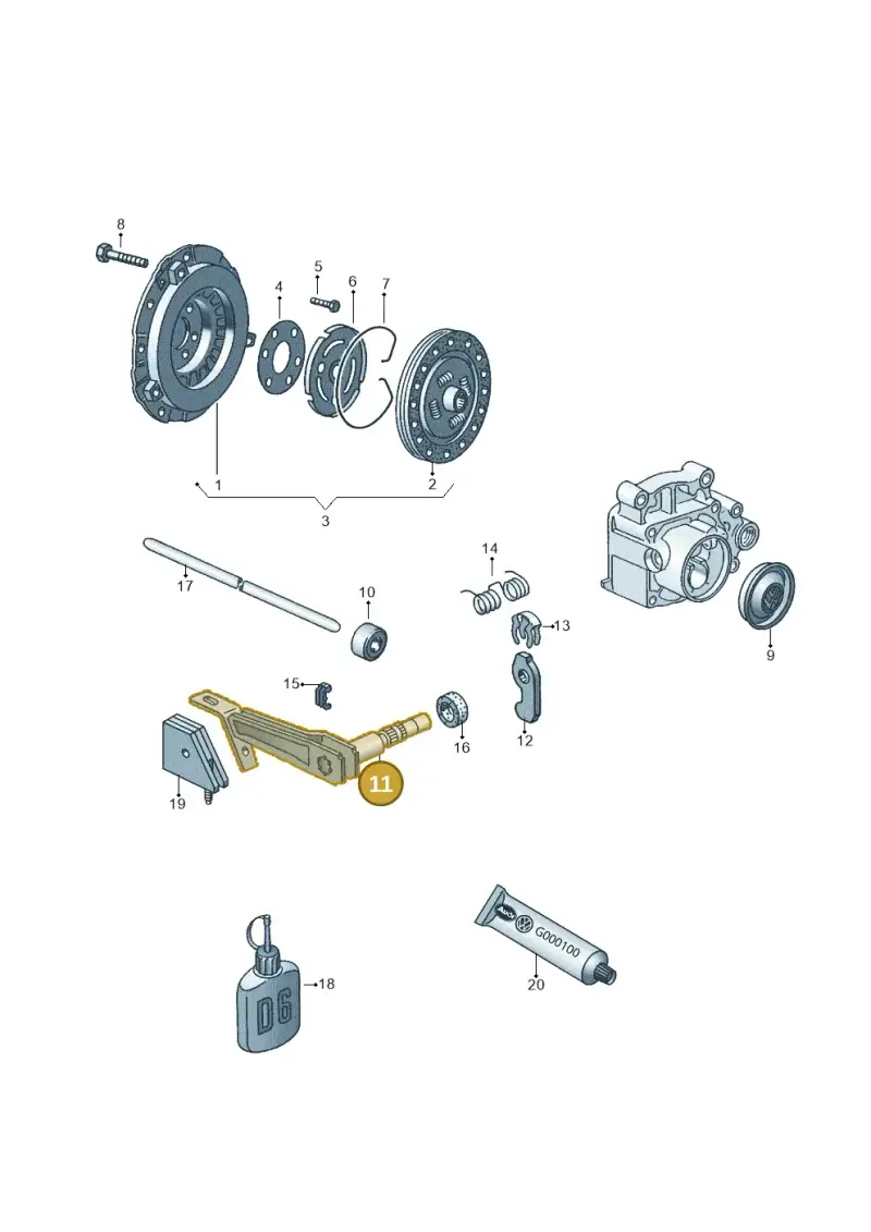 020141701N — Volkswagen GOLF CABRIO (2002-2002) diagram 121141200, position 11