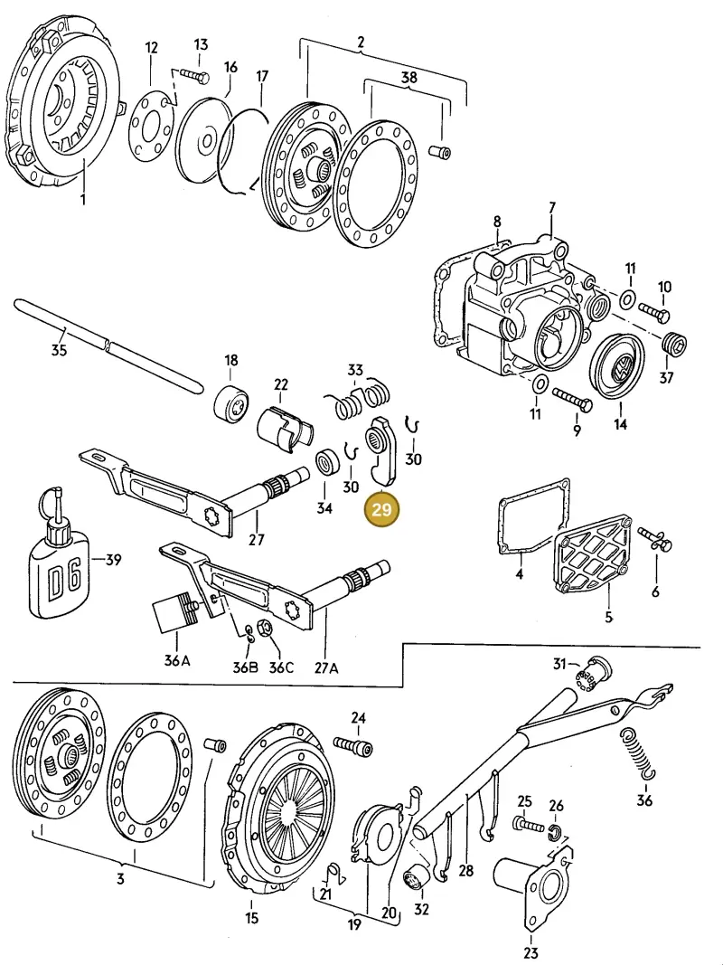 020141709B — Volkswagen Scirocco (1978-1980) diagram 027038000, position 29