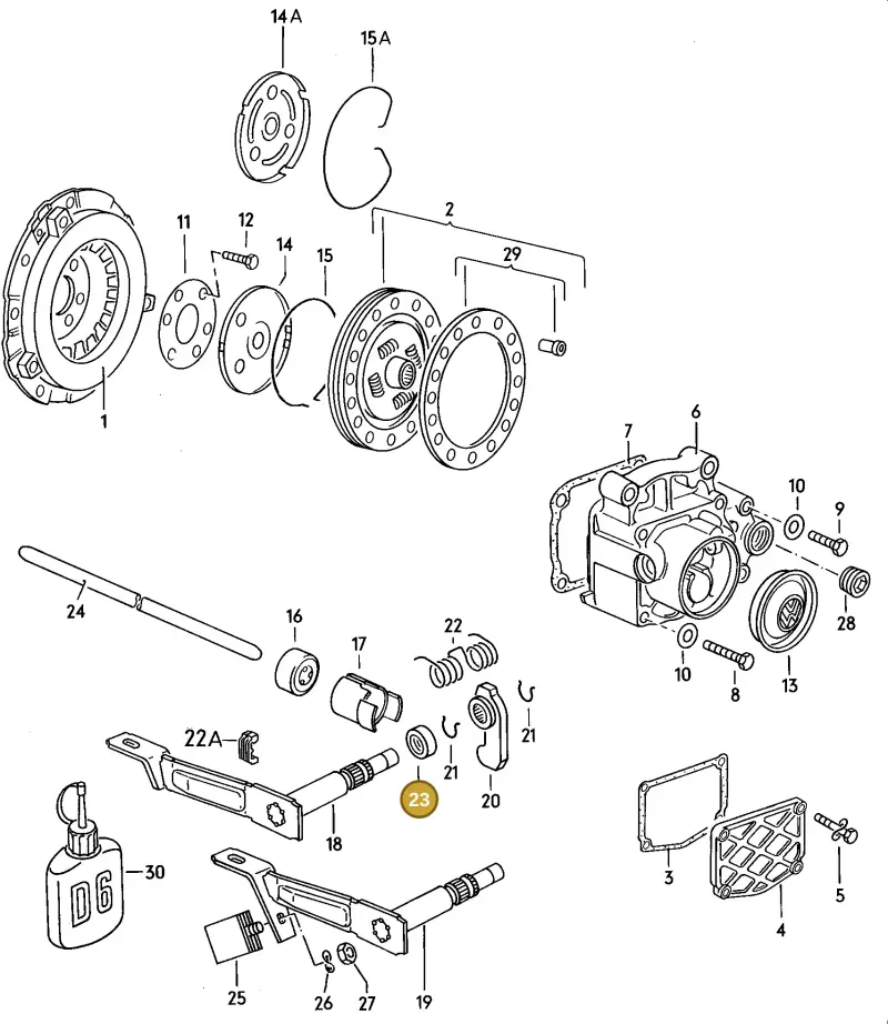 020141733 — Volkswagen Scirocco (1981-1981) diagram 026053000, position 23