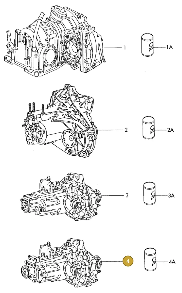 020300041J — Volkswagen Scirocco (1983-1989) diagram 007081000, position 4