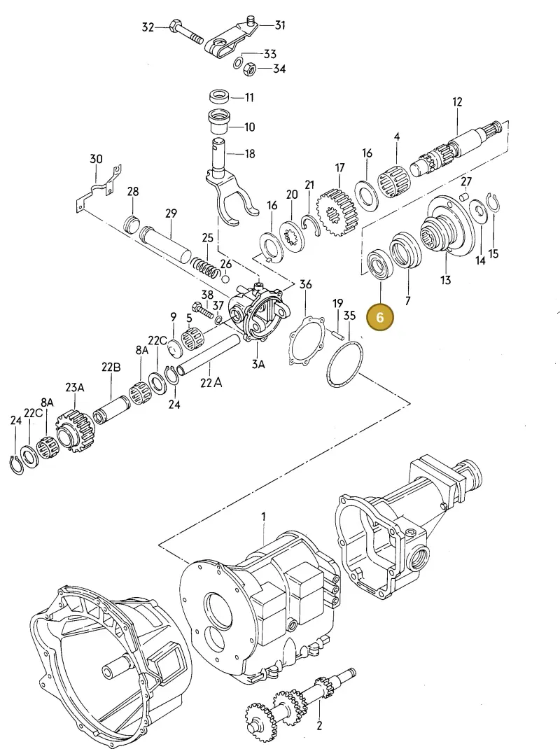 020311113 — Volkswagen LT, LT 4x4 (28-55) (1989-1995) diagram 006046200, position 6