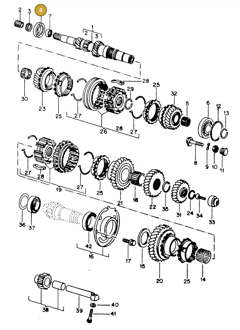 020311113 — Volkswagen GOLF,JETTA (MEX) (1987-1992) diagram 108048000, position 4