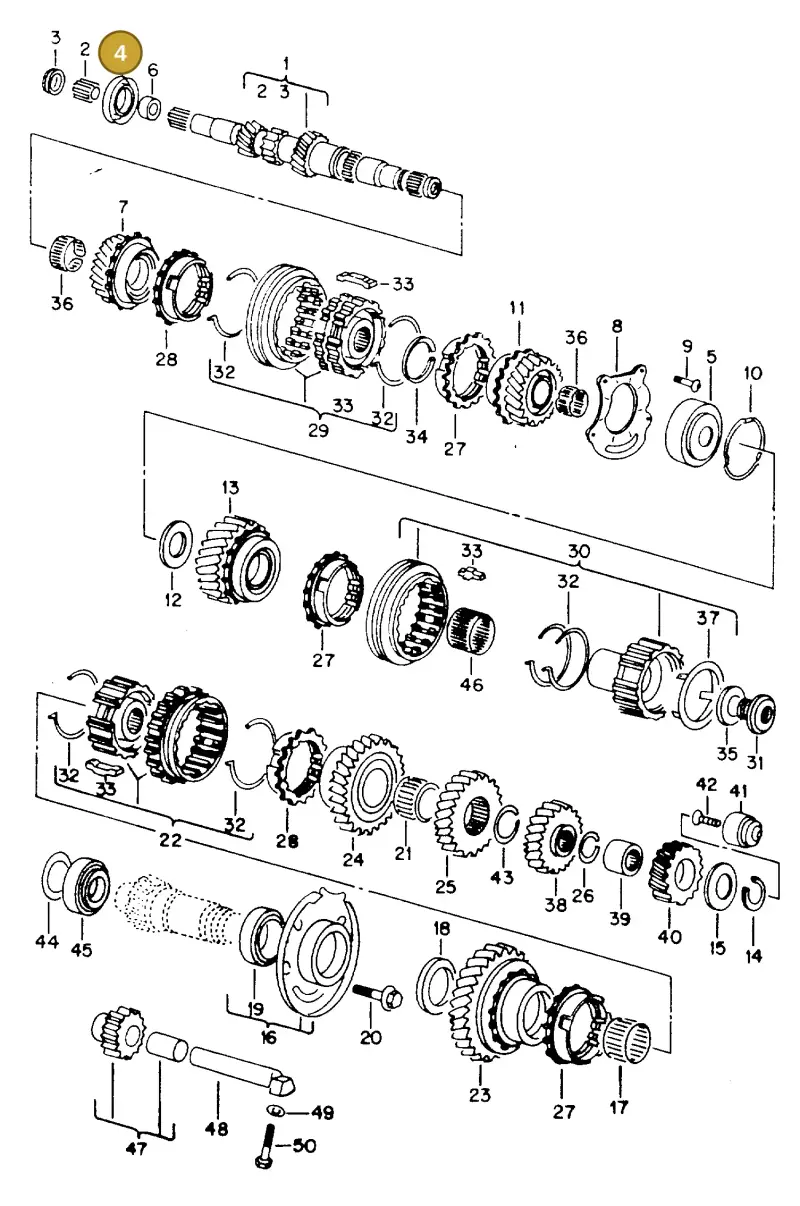 020311113 — Volkswagen GOLF,JETTA (MEX) (1987-1992) diagram 108049000, position 4
