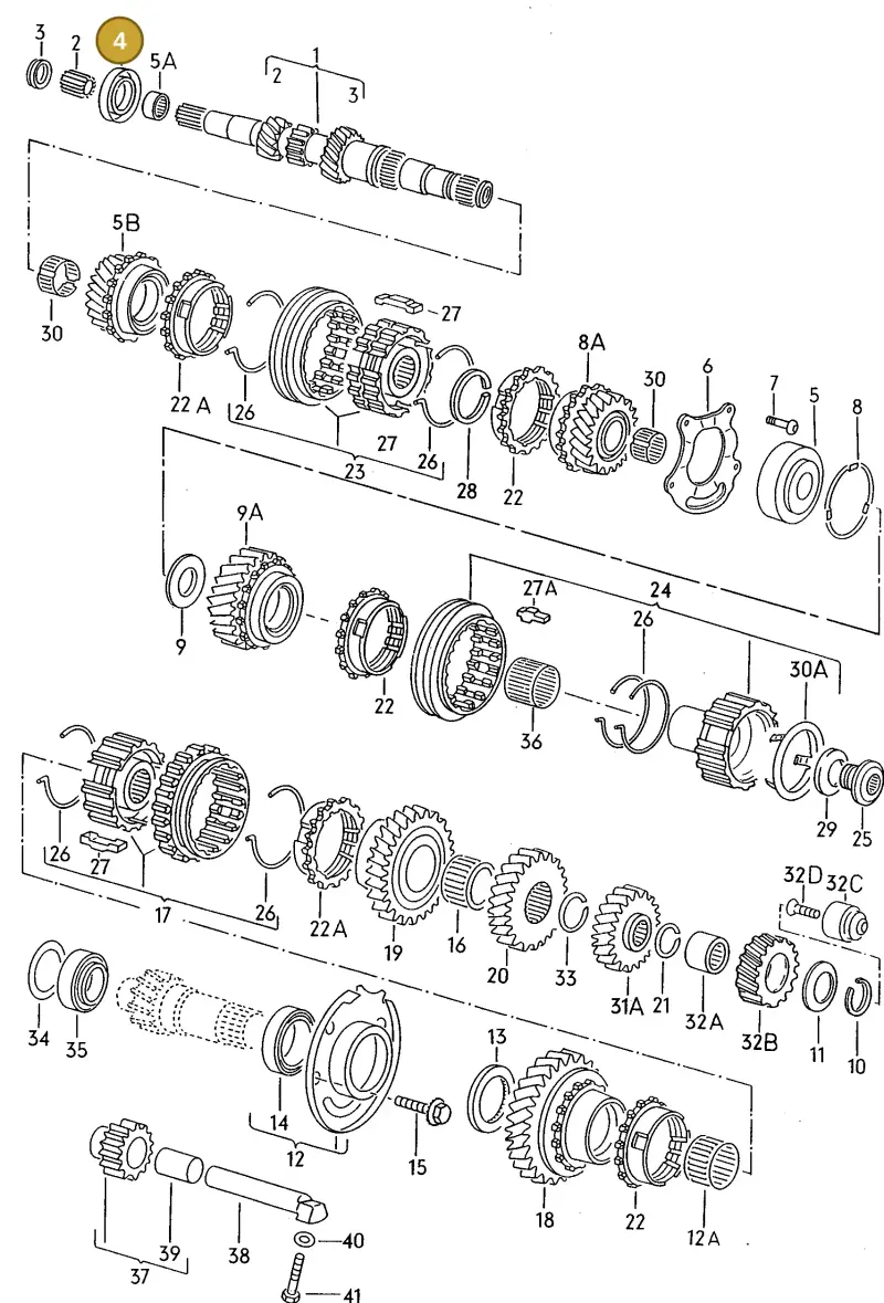 020311113 — Volkswagen POLO CLASSIC/VARIANT (1999-2001) diagram 121311340, position 4
