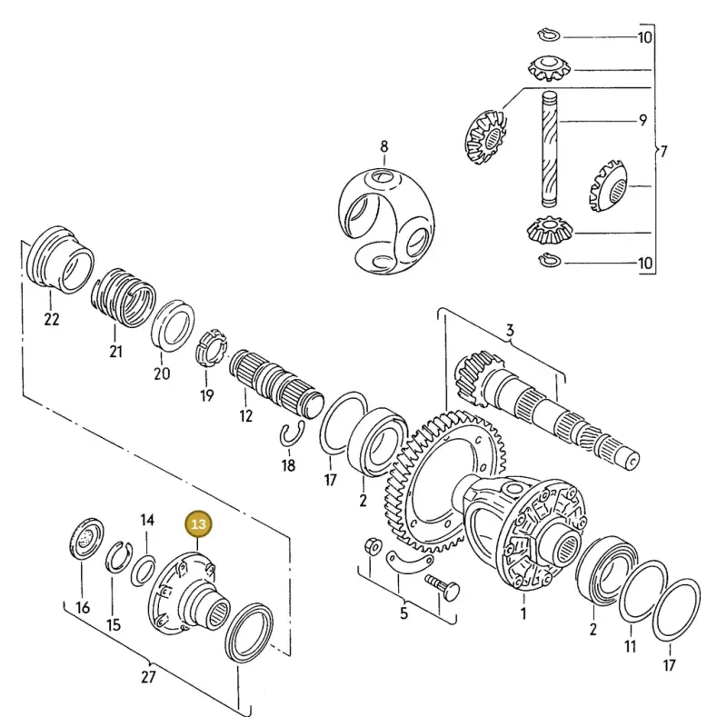 020409285N — Volkswagen GOLF CABRIO (1998-2001) diagram 121409200, position 13