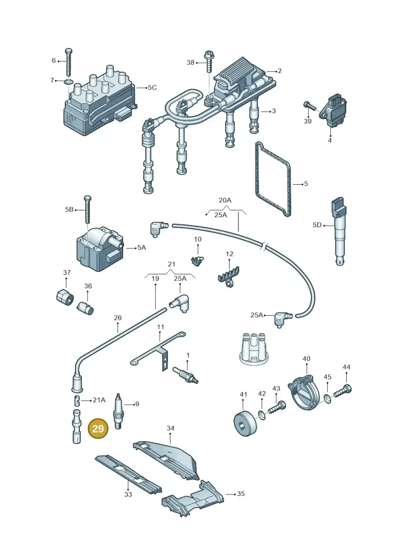 021035255E — Volkswagen SHARAN/SYNCRO (1995-2000) diagram 162905100, position 29