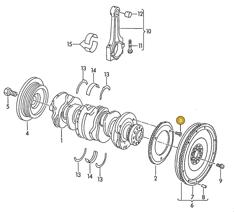 021105229 — Volkswagen Passat (1989-1991) diagram 084006300, position 3