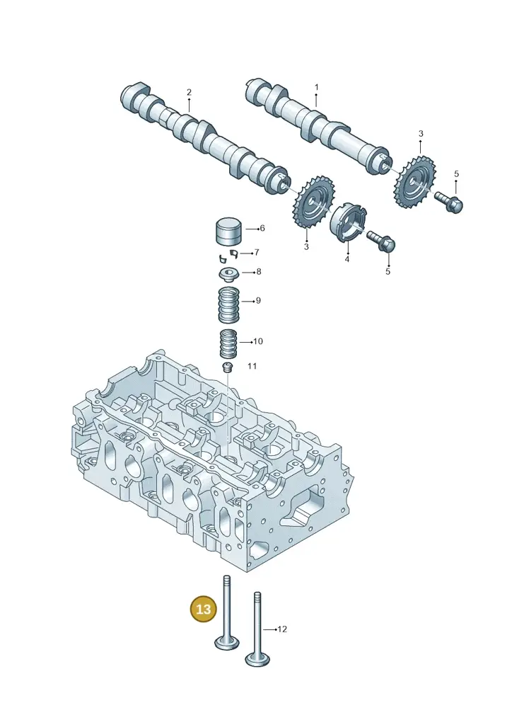 021109611G — Volkswagen Jetta Wagon (2001-2001) diagram 195109350, position 13