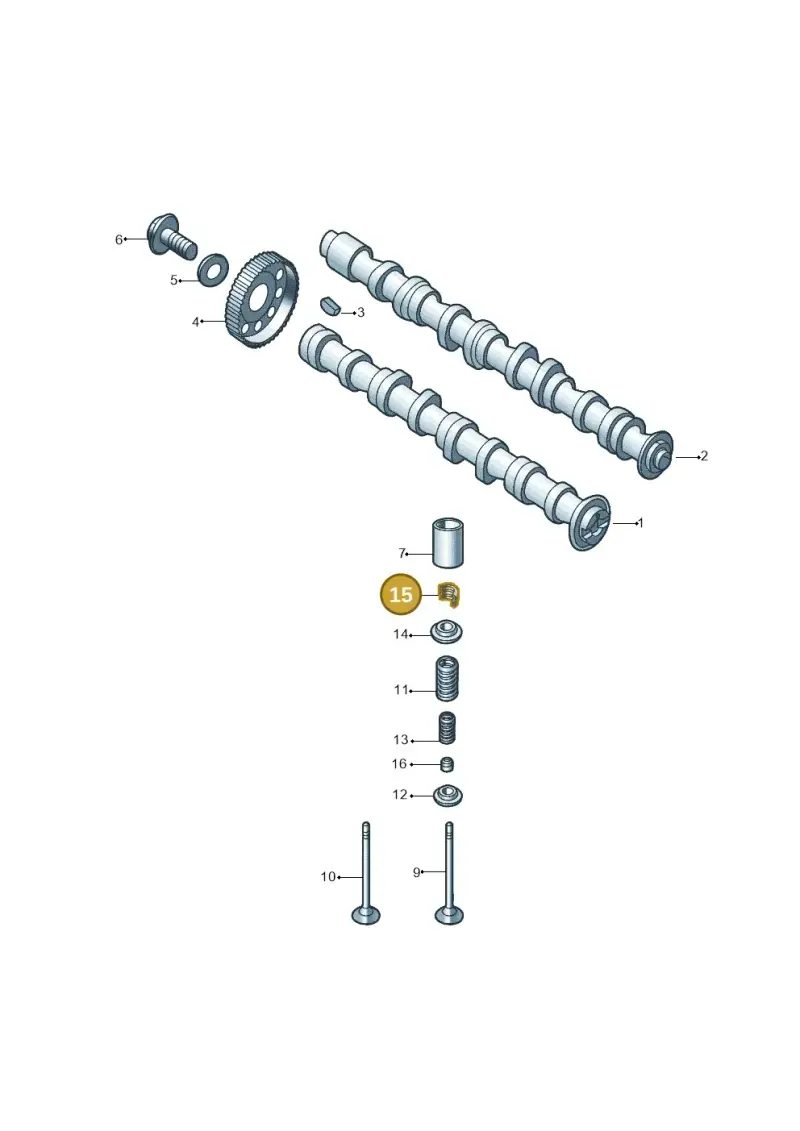 021109651 — Volkswagen Jetta (2014-2017) diagram 789109260, position 15