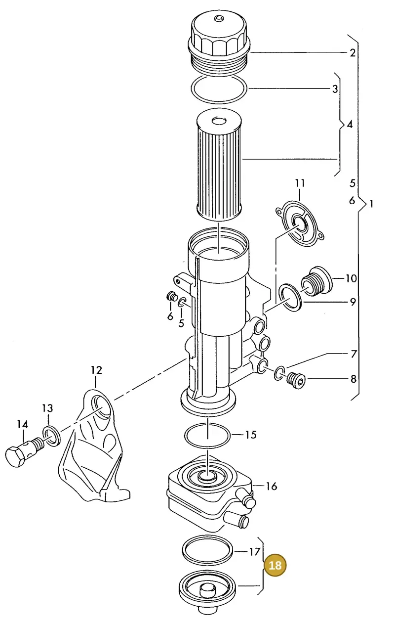 021117061B — Volkswagen LT, LT 4X4 (1996-2003) diagram 176115300, position 18