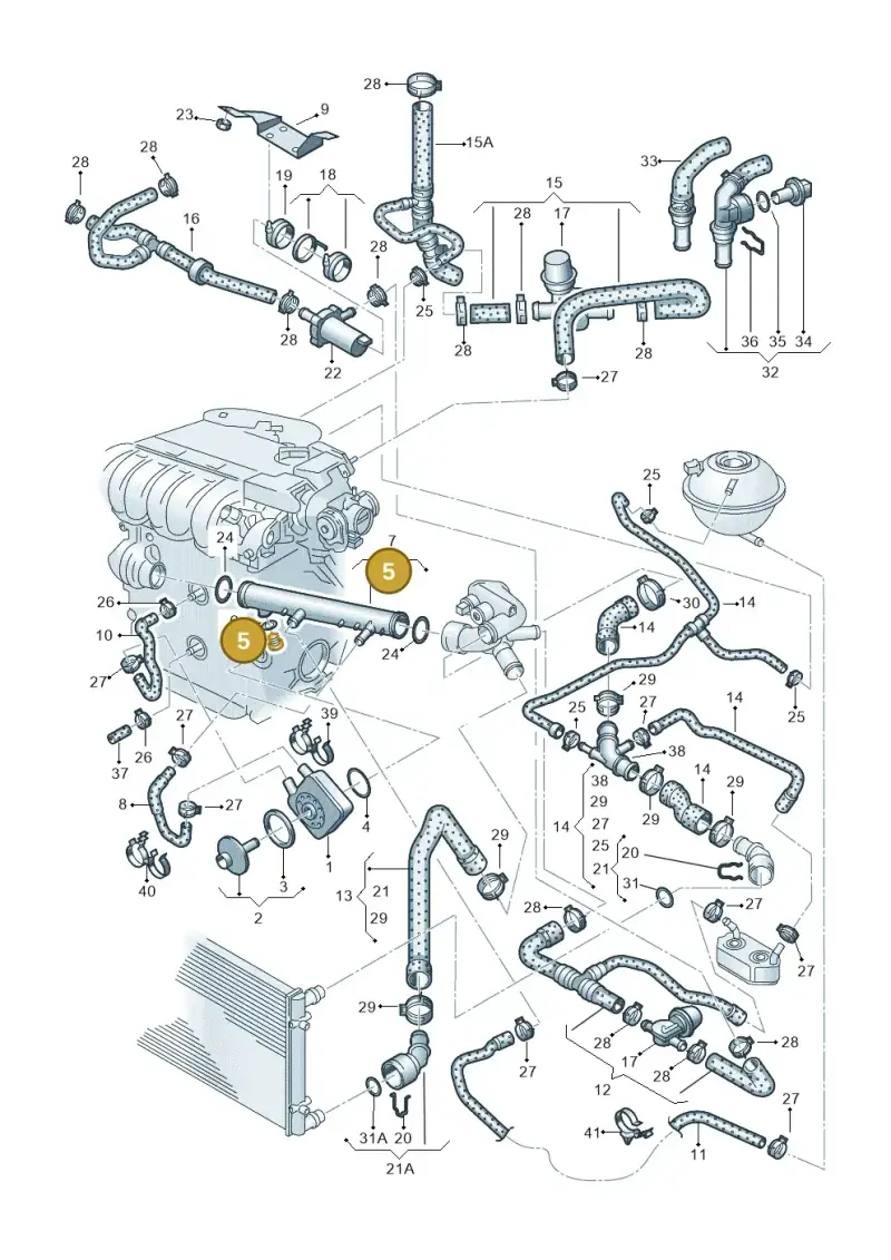 021121022 — Volkswagen Sharan (2008-2010) diagram 244121350, position 5