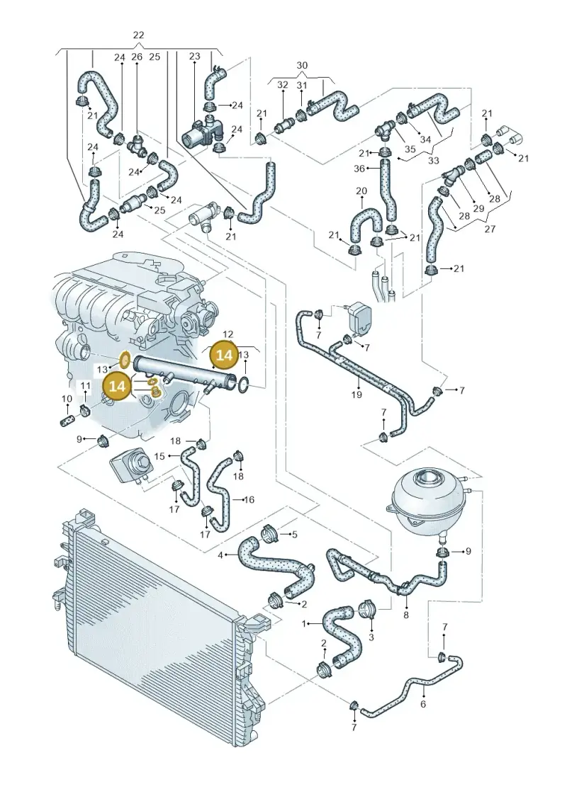 021121022 — Volkswagen TRANSPORTER/4MOTION    07 (2006-2007) diagram 410121650, position 14