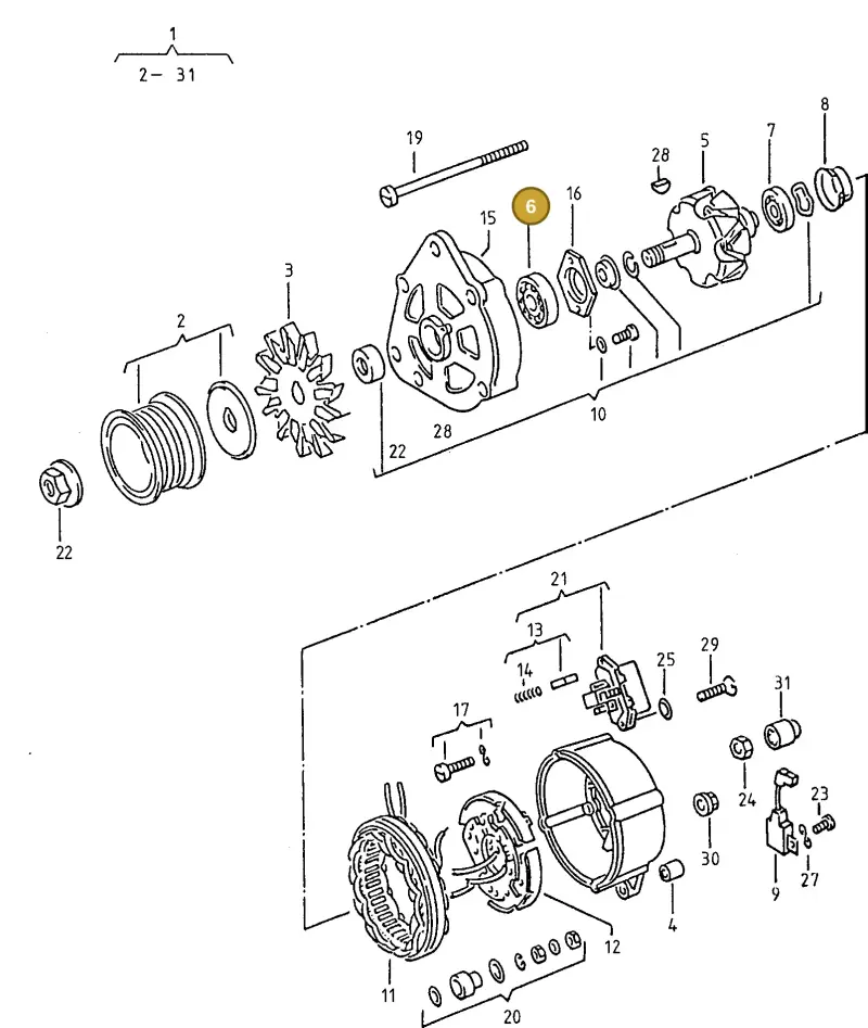 021903221D — Volkswagen TARO (1989-1997) diagram 096903250, position 6