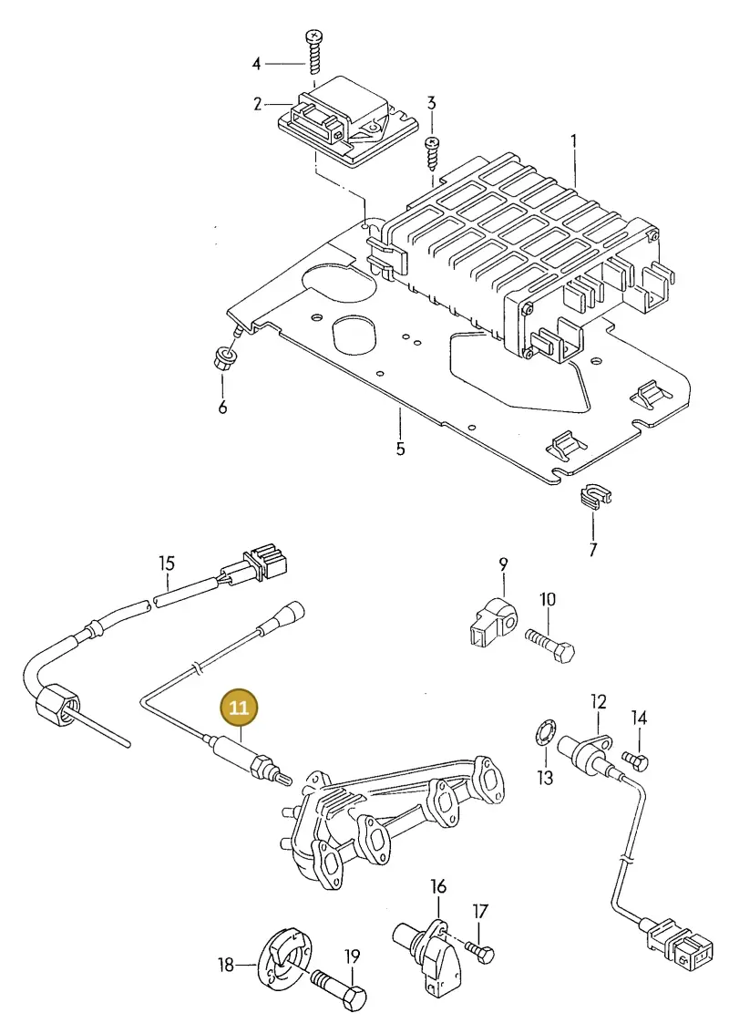 021906265A — Volkswagen Corrado (1989-1995) diagram 076204000, position 11