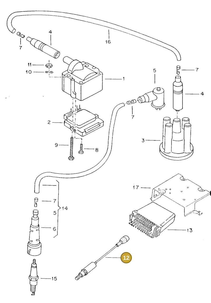 021906265A — Volkswagen TIPO 2 (MEX) (1971-2001) diagram 115117050, position 12