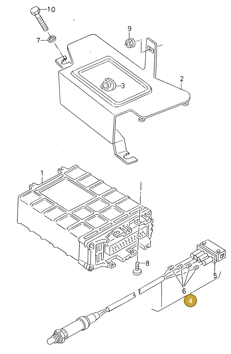 021906265A — Volkswagen Derby (MEX) (1994-1996) diagram 138906100, position 4