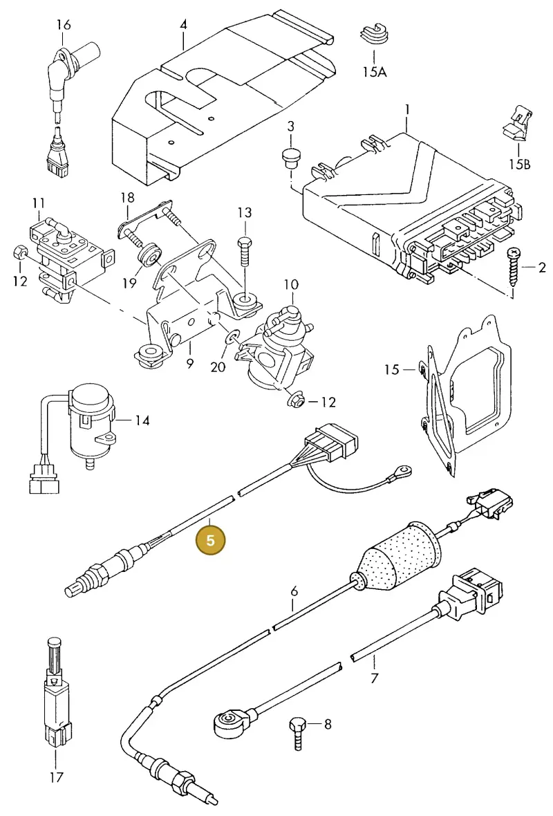 021906265AK — Volkswagen Transporter            96 (1996-1996) diagram 117906100, position 5
