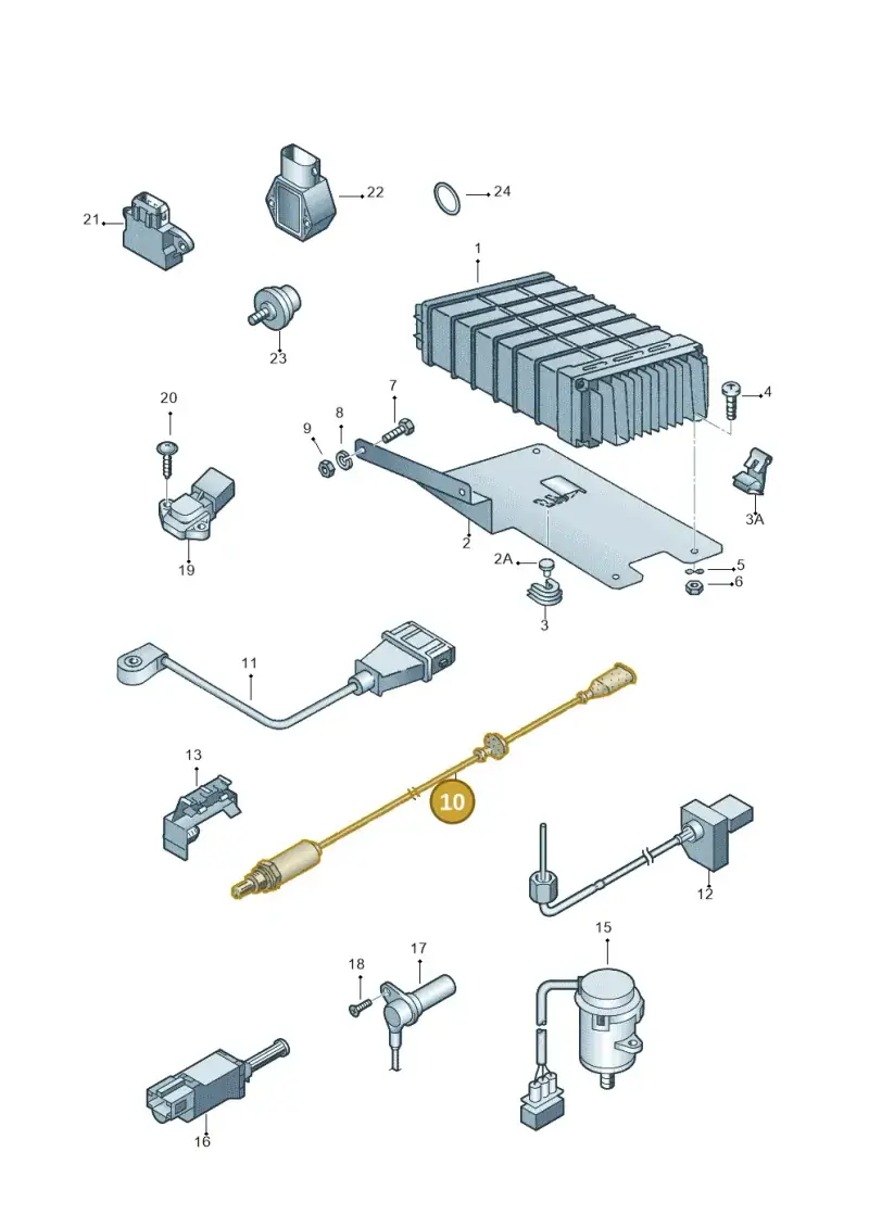 021906265AK — Volkswagen POLO (1994-1999) diagram 120094100, position 10