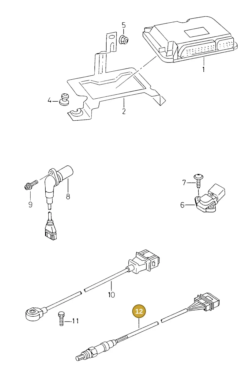 021906265A — Volkswagen POLO CLASSIC/VARIANT (1999-2001) diagram 236906000, position 12
