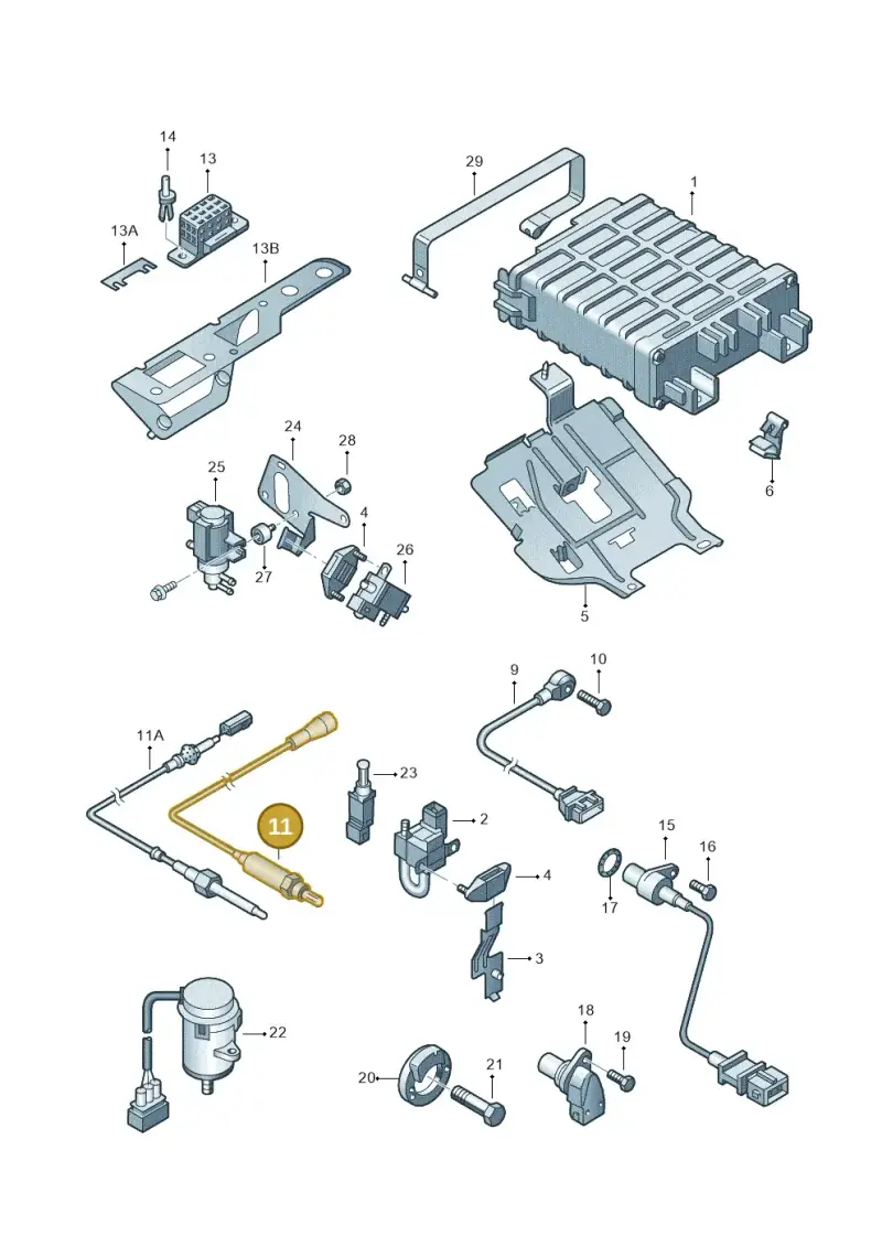021906265R — Volkswagen SHARAN/SYNCRO (1995-2000) diagram 162906100, position 11