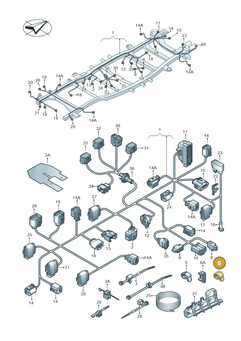 021971921 — Volkswagen Amarok twin cab (2022-) diagram 749971850, position 6