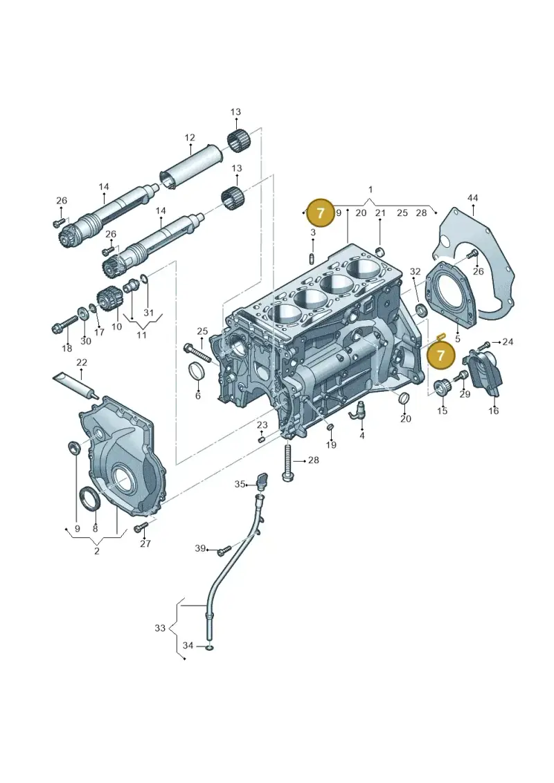022103139 — Volkswagen Tiguan 2.0 4Motion (2017-2024) diagram 746103100, position 7