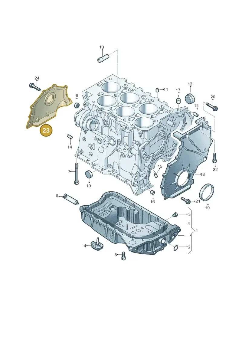 022103151D — Volkswagen Passat CC (2008-2012) diagram 691103200, position 23