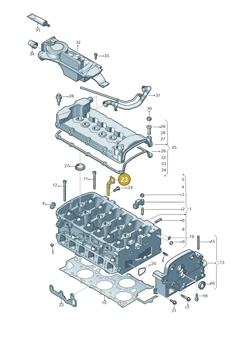 022103392 — Volkswagen Transp. caravelle (2008-2009) diagram 660103040, position 23