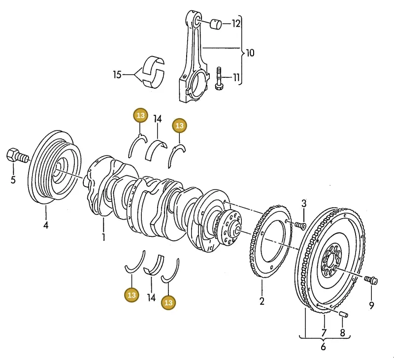 022105635 — Volkswagen Passat (1989-1991) diagram 084006300, position 13
