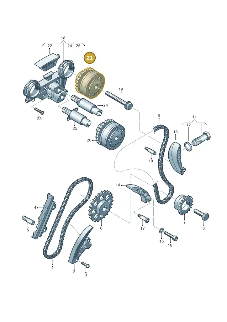 022109088M — Volkswagen Sharan (2008-2010) diagram 244109900, position 21
