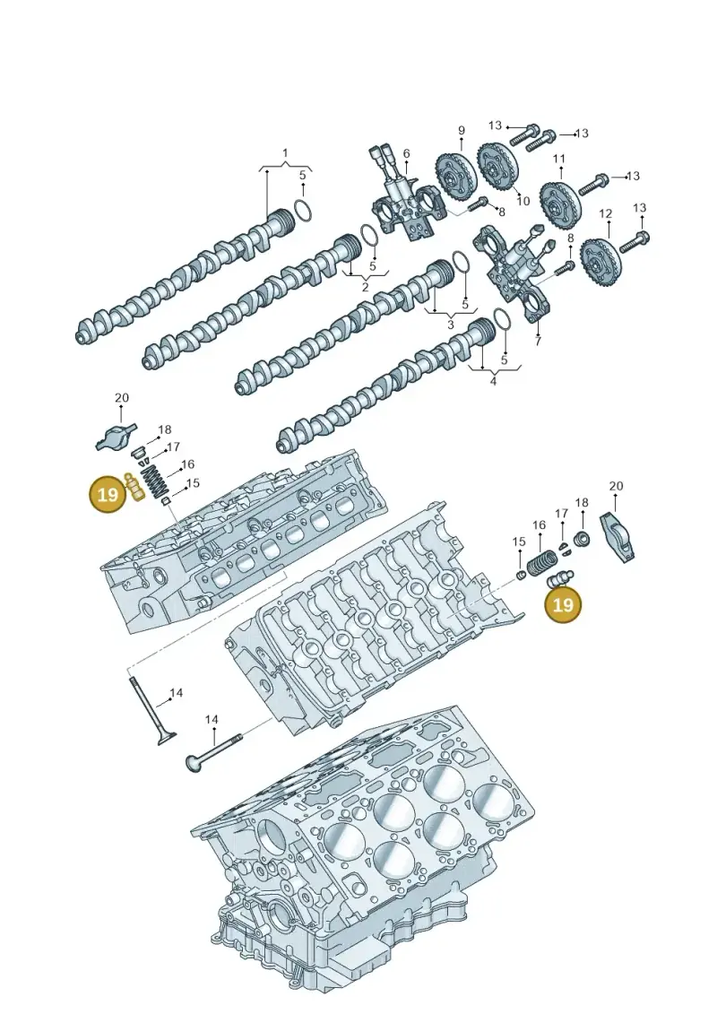 022109423C — Volkswagen Phaeton 4motion (2010-2016) diagram 258109400, position 19