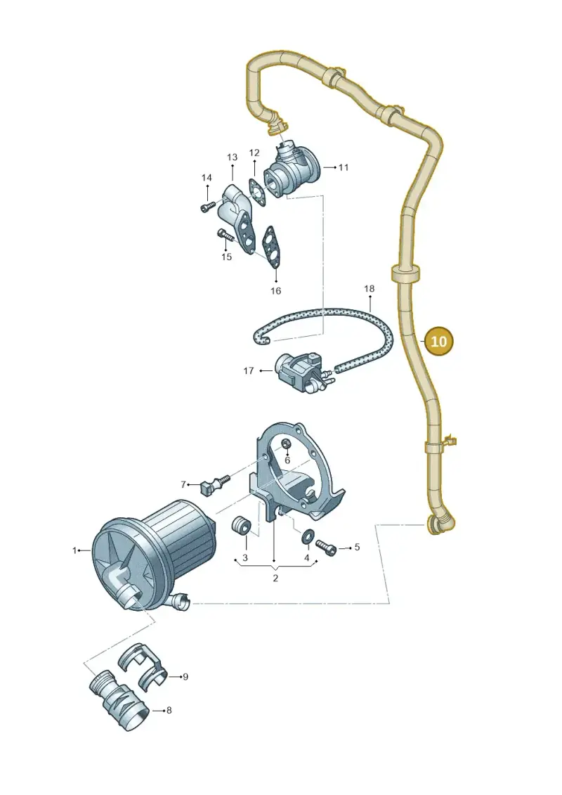022131149K — Volkswagen Transp. caravelle (2008-2009) diagram 410131300, position 10