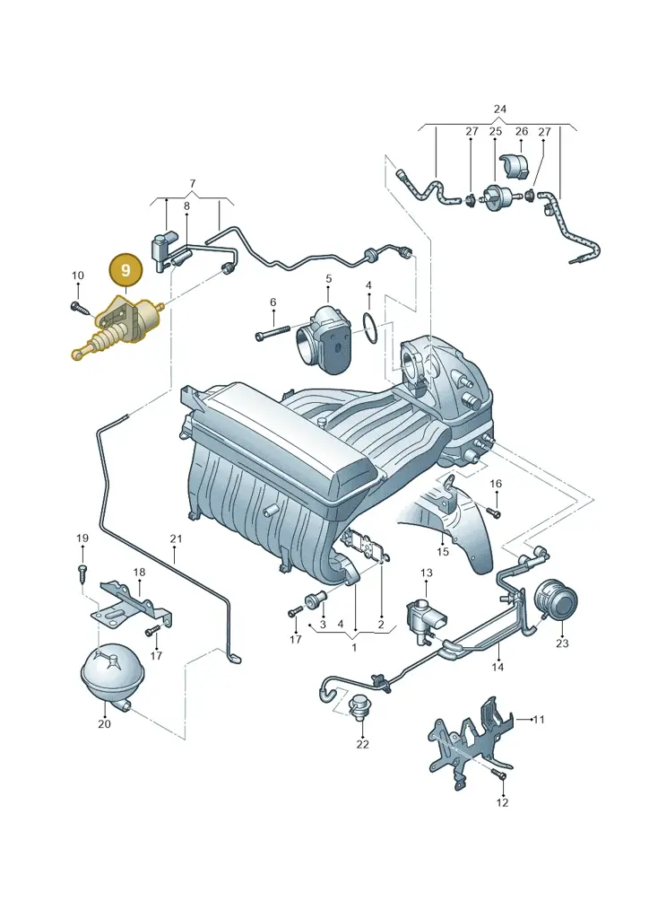 022133159C — Volkswagen Transp. caravelle (2008-2009) diagram 410133800, position 9