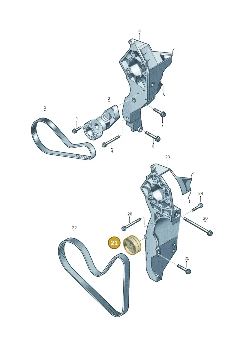 022145276F — Volkswagen Passat CC (2011-2016) diagram 210903500, position 21