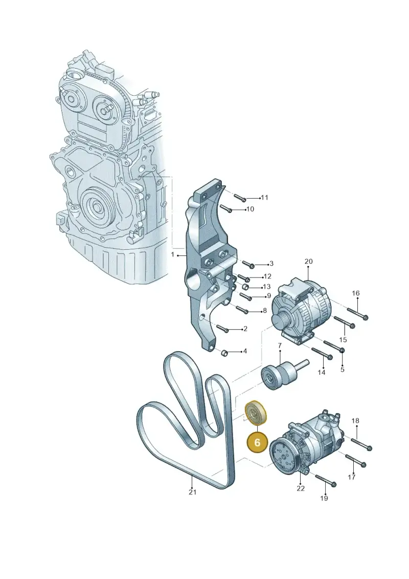 022145276F — Volkswagen Teramont (2021-2023) diagram 809903600, position 6