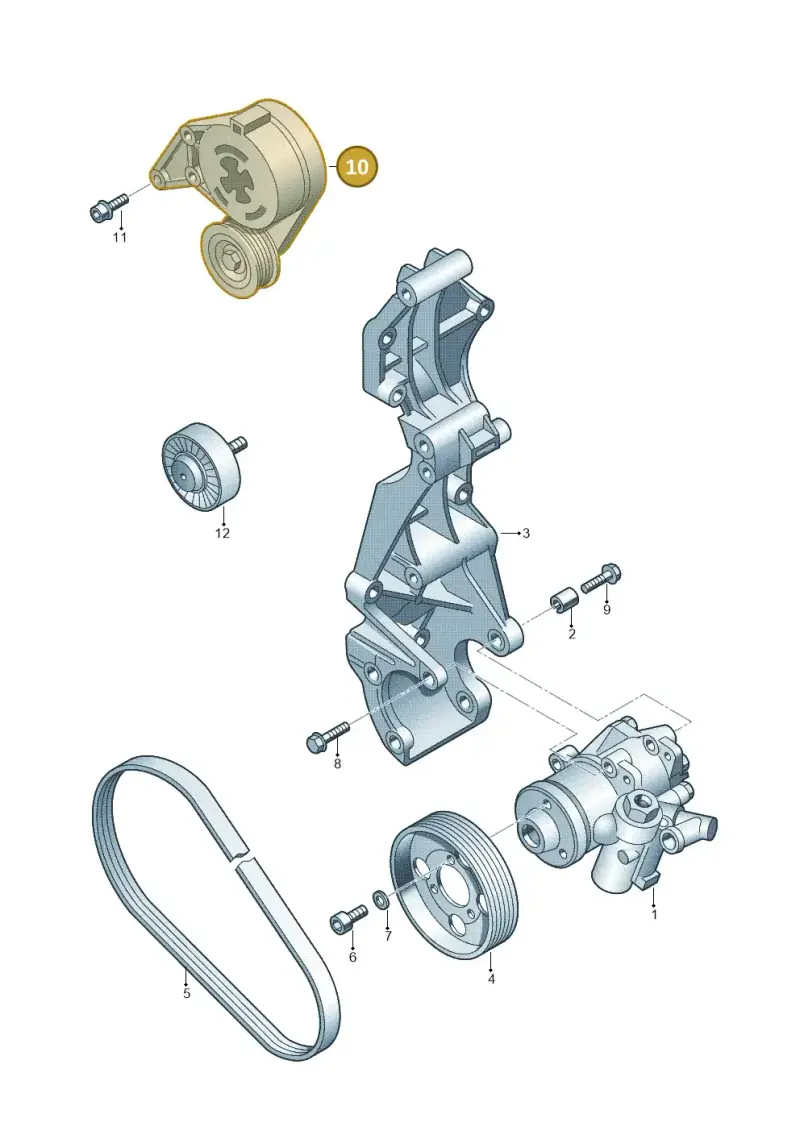 022145299D — Volkswagen Jetta/Wagon (2002-2006) diagram 195145250, position 10