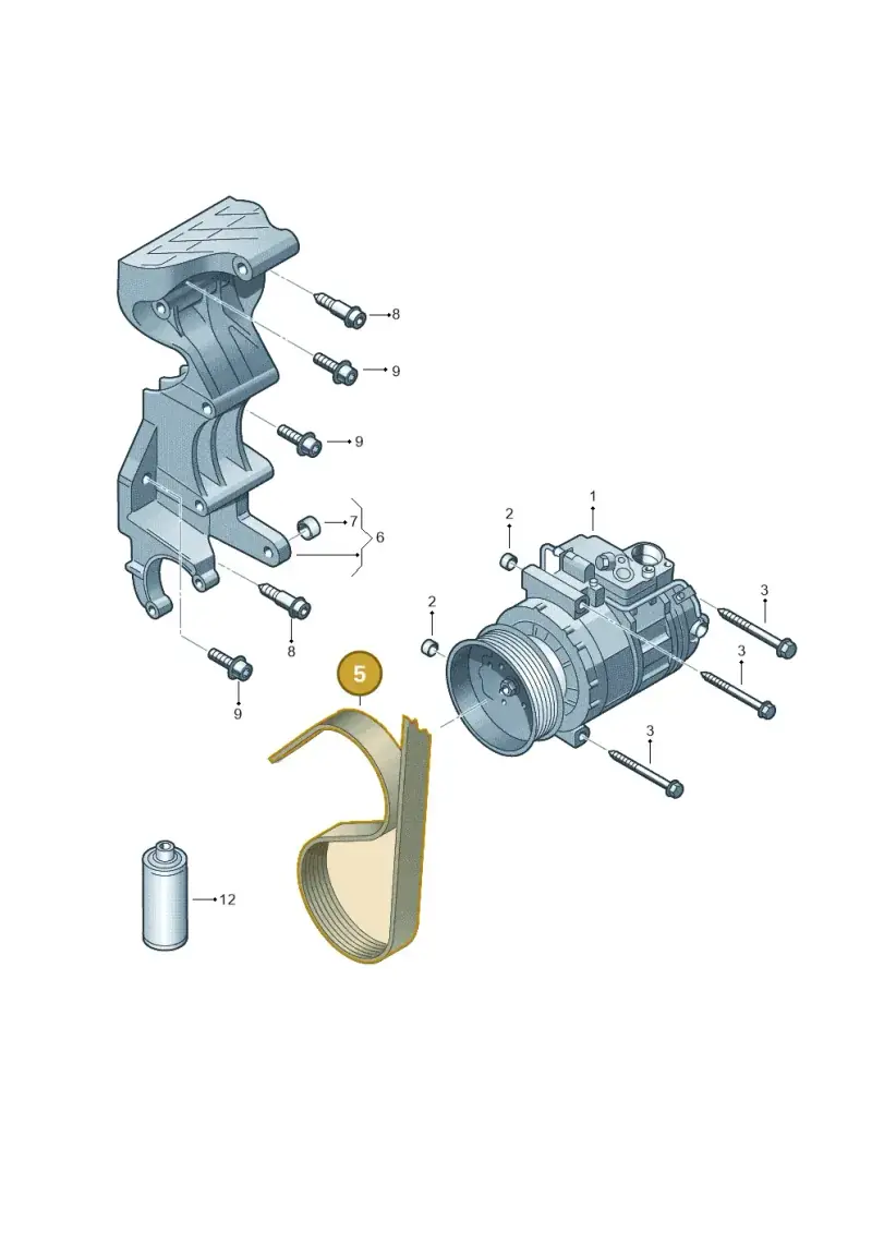 022145933P — Volkswagen Touareg BlueMotion (2014-2018) diagram 787260300, position 5